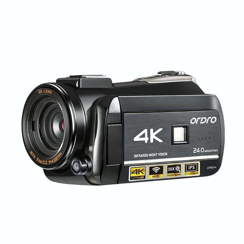 ORDRO AC3 3.1 inch IPS Screen 4K Full HD 13MP Night Vision WiFi Live Camcorder DV Digital Camera,...