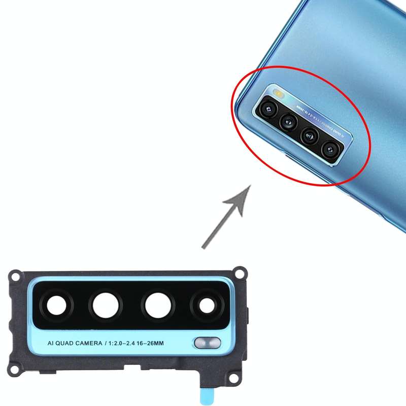 For TCL 20L+ Camera Lens Cover (Blue)