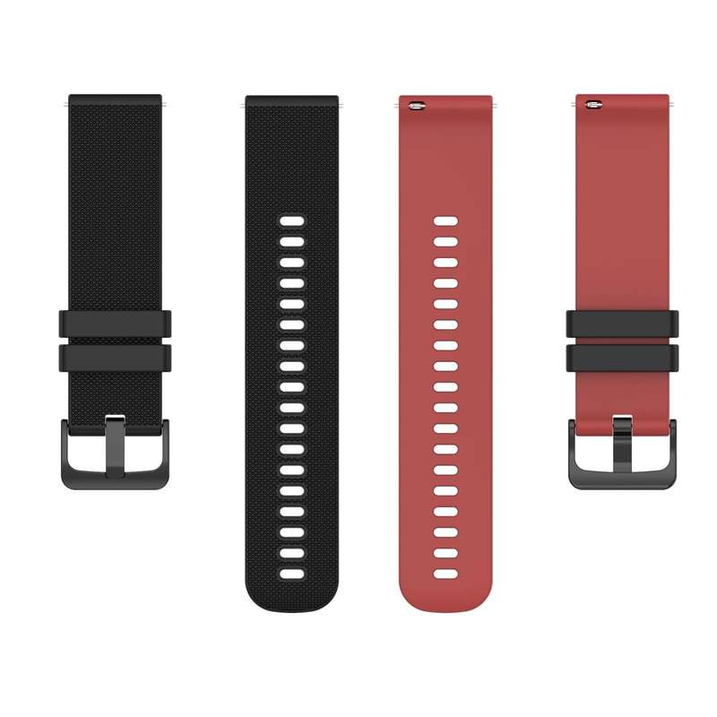 For Garmin Forerunner 245 Music 20mm Checkered Two-Color Silicone Watch Band(Dark Blue+White)