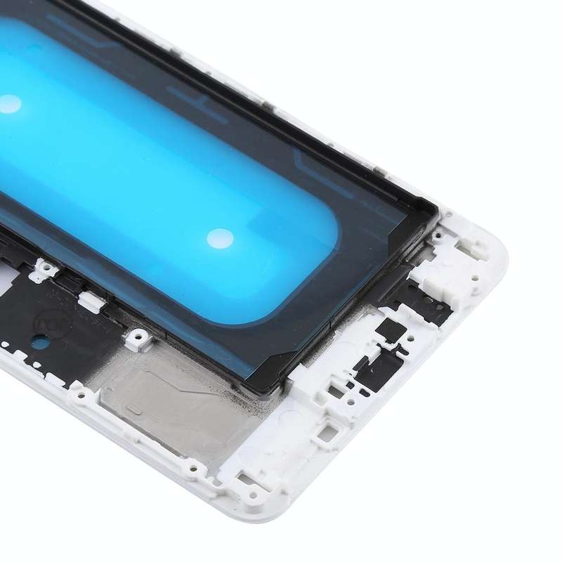 For Galaxy C9 Pro Front Housing LCD Frame Bezel (White)