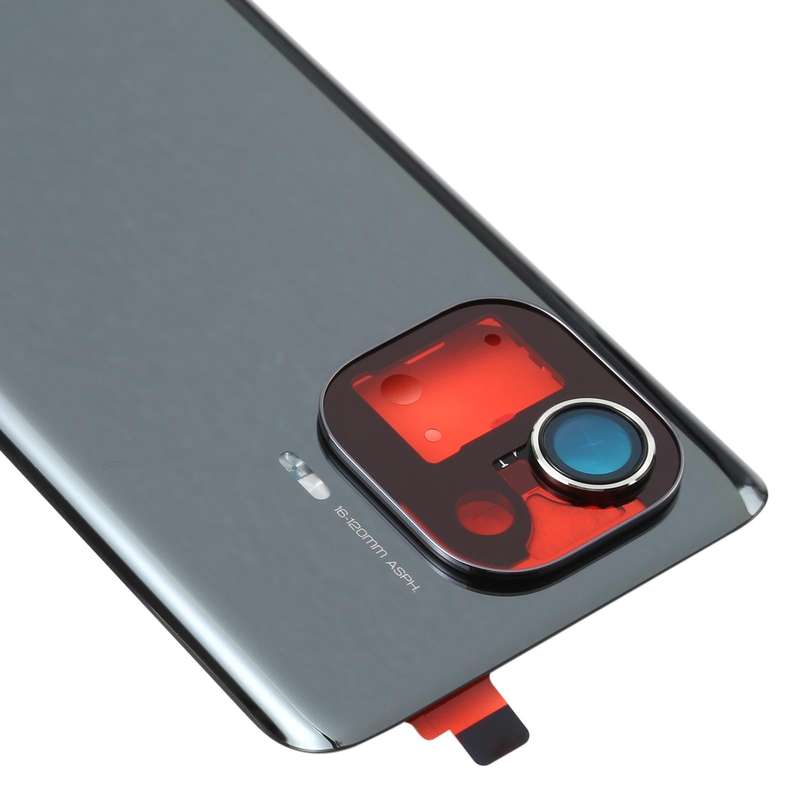 Original Battery Back Cover for Xiaomi Mi 11 Pro(Black)
