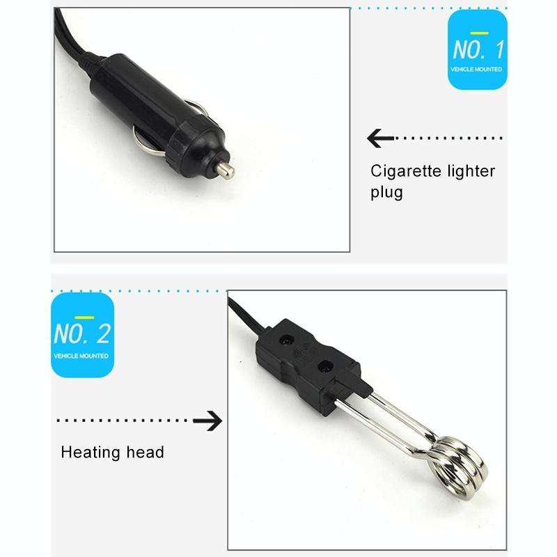 24V Cigarette Lighter Car Electric Heating Water Stick Water Heater