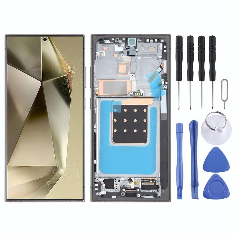 For Samsung Galaxy S24 Ultra SM-S928B 6.78 inch OLED LCD Screen Digitizer Full Assembly with Fram...