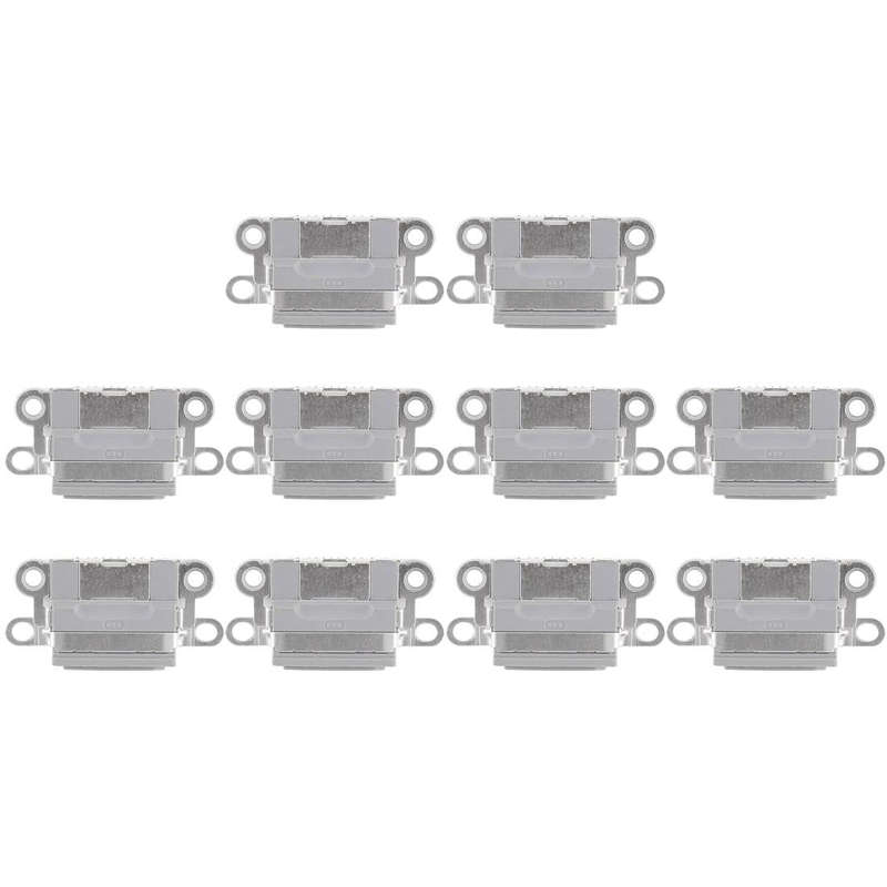 10 PCS Charging Port Connector for iPhone 6 / 6S(Grey)