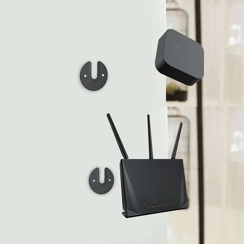 Tablet Router TV Box Wall Mount Bracket Holder(White)