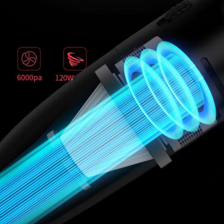 Car Handheld Portable Vacuum Cleaner Small Car Vacuum Cleaner Wireless Black