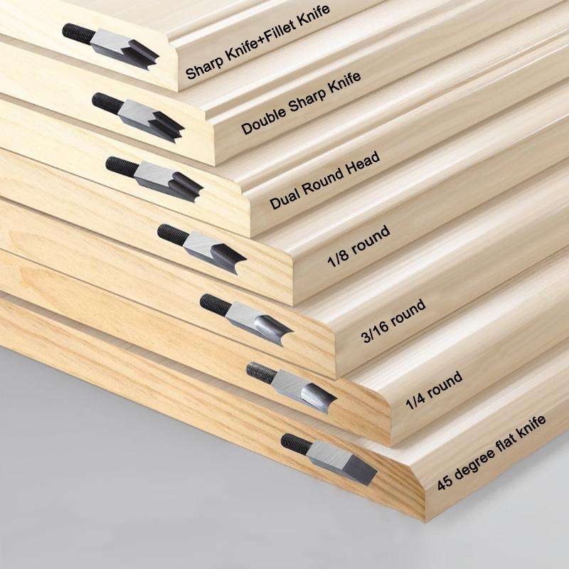 Adjustable Depth Woodworking Chamfering Planer, Specification: Dual Round Head