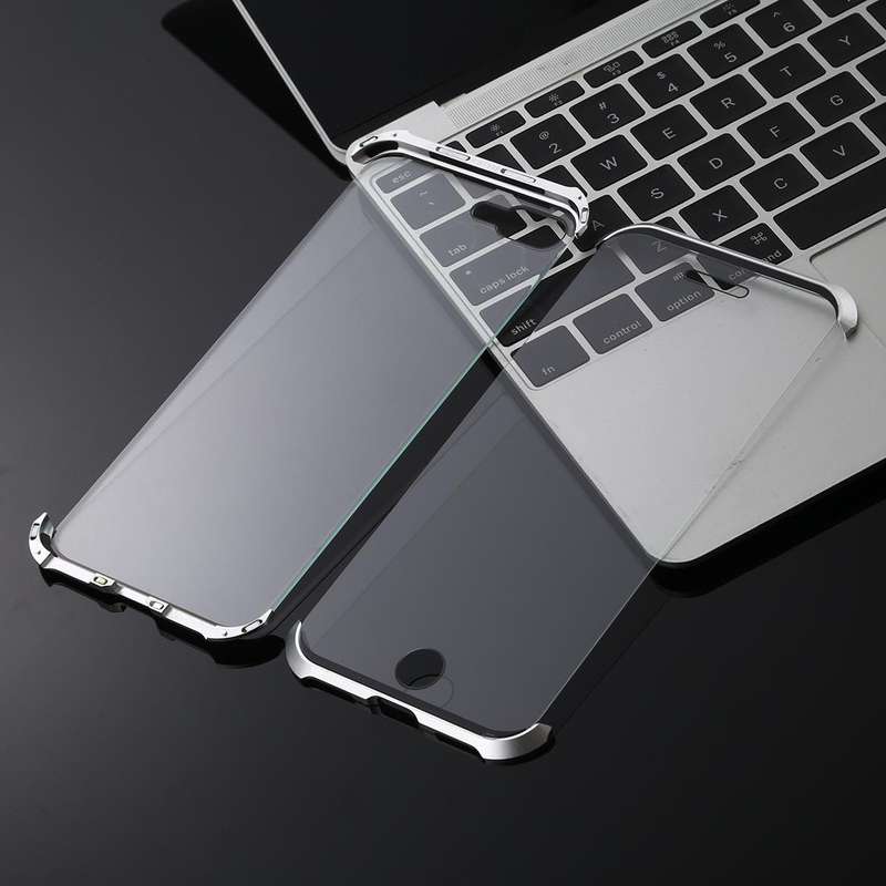 Ultra-Thin Angular Frame Magnetic Absorption Double-Sided Tempered Glass Shell for iPhone 8 Plus(...