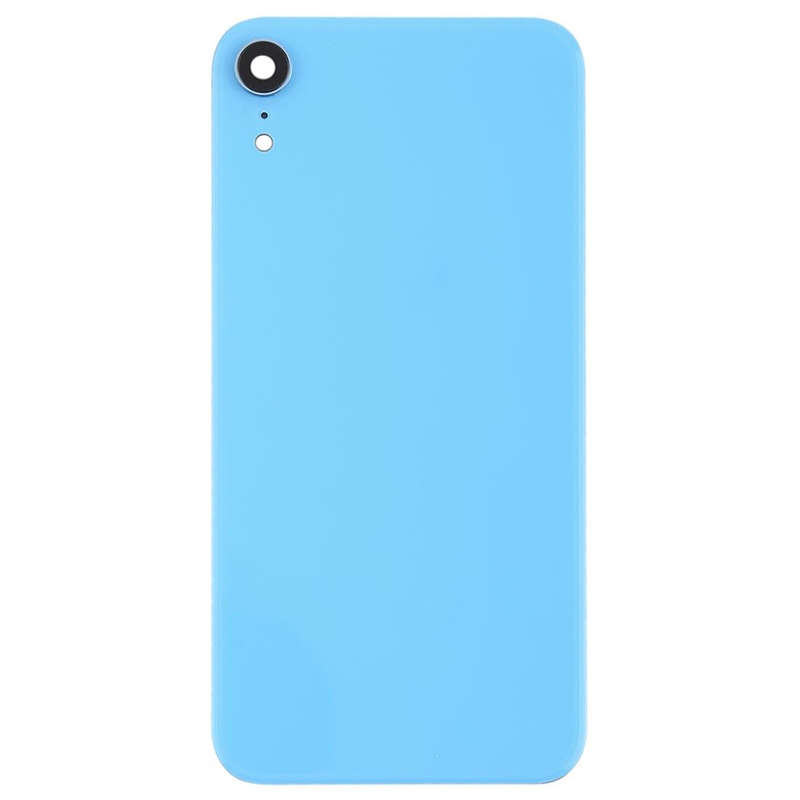 Battery Back Cover with Back Camera Bezel & Lens & Adhesive  for iPhone XR(Blue)