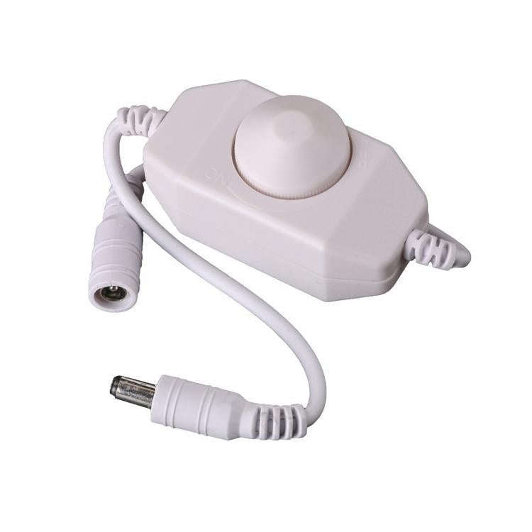 Knob Controller Dimmer for Single Color LED Strip Light(White)