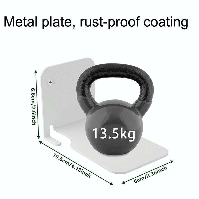 Hidden Stainless Steel Suspended Bookshelf Wall Support Frame Wall Mounted Bracket(Black)