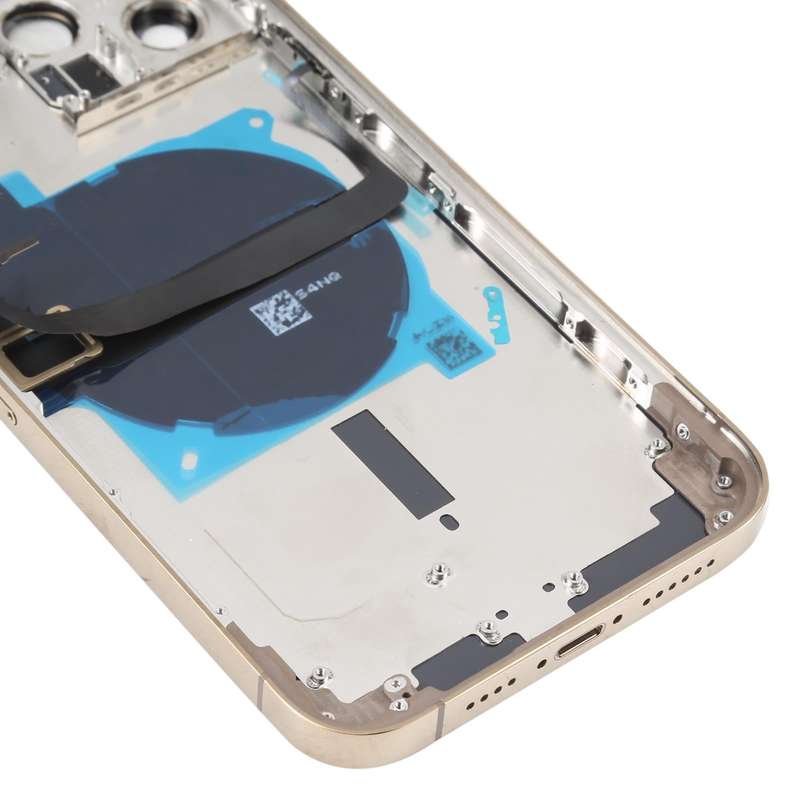 For iPhone 13 Pro Max Battery Back Cover with Side Keys & Card Tray & Power + Volume Flex Cable &...
