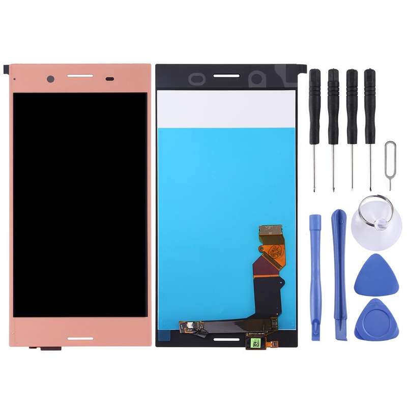 OEM LCD Screen for Sony Xperia XZ Premium with Digitizer Full Assembly(Pink)