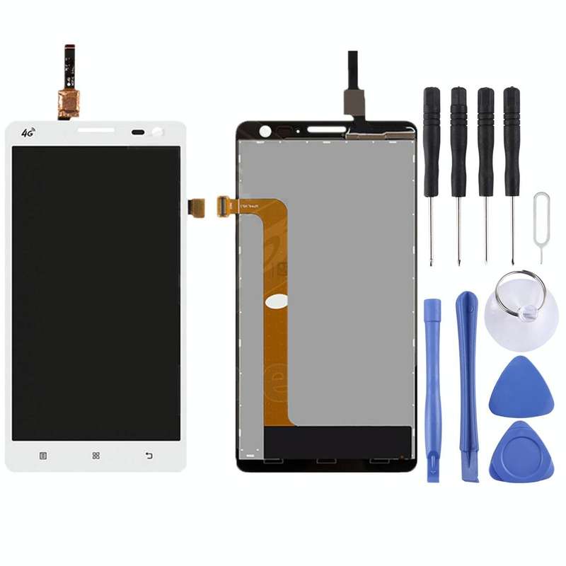 OEM LCD Screen for Lenovo S856 with Digitizer Full Assembly (White)