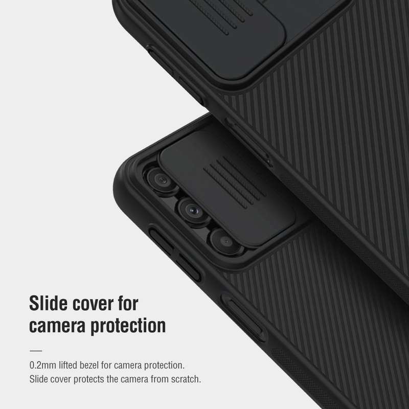 For Samsung Galaxy A24 4G NILLKIN Black Mirror Series Camshield PC Phone Case(Black)