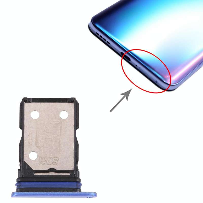 For OPPO Realme X7 RMX2176  SIM Card Tray + SIM Card Tray (Blue)
