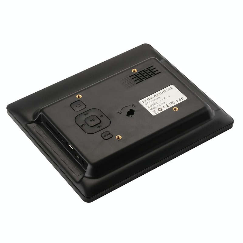 8 inch LED Display Multi-media Digital Photo Frame with Holder & Music & Movie Player, Support US...
