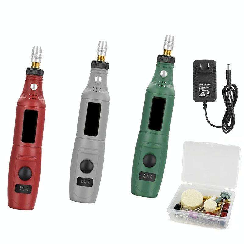Mini Electrical Engraving Pen Cutting And Polishing Electrical Grinder Tool Set, US Plug(Grey)