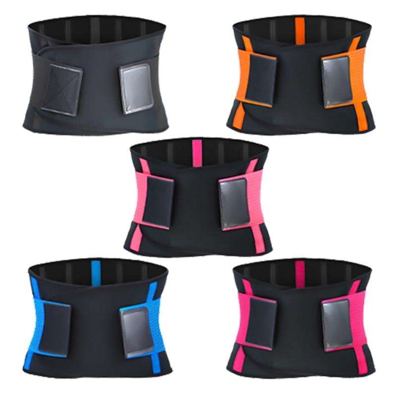 SBR Neoprene Sports Protective Gear Support Waist Protection Belt, Size:L(Blue)