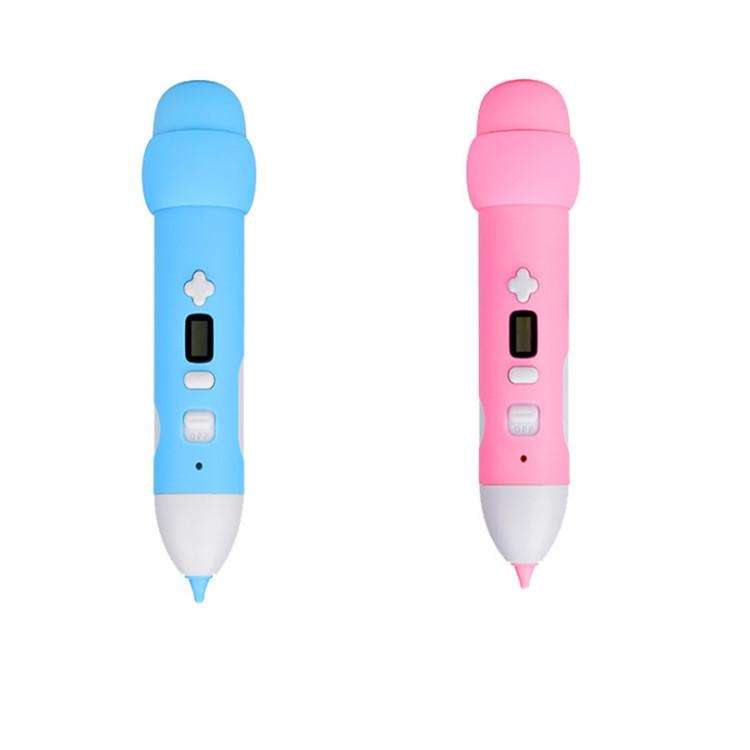 Low Temperature 3D Printing Pen Wireless Charging Printing Pen(Blue)