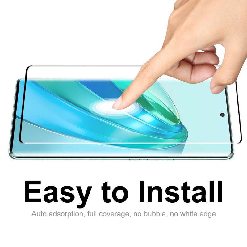 For Honor X9A / Magic5 Lite 2pcs ENKAY 3D Hot Bending Edge Glue Tempered Glass Full Film with Len...
