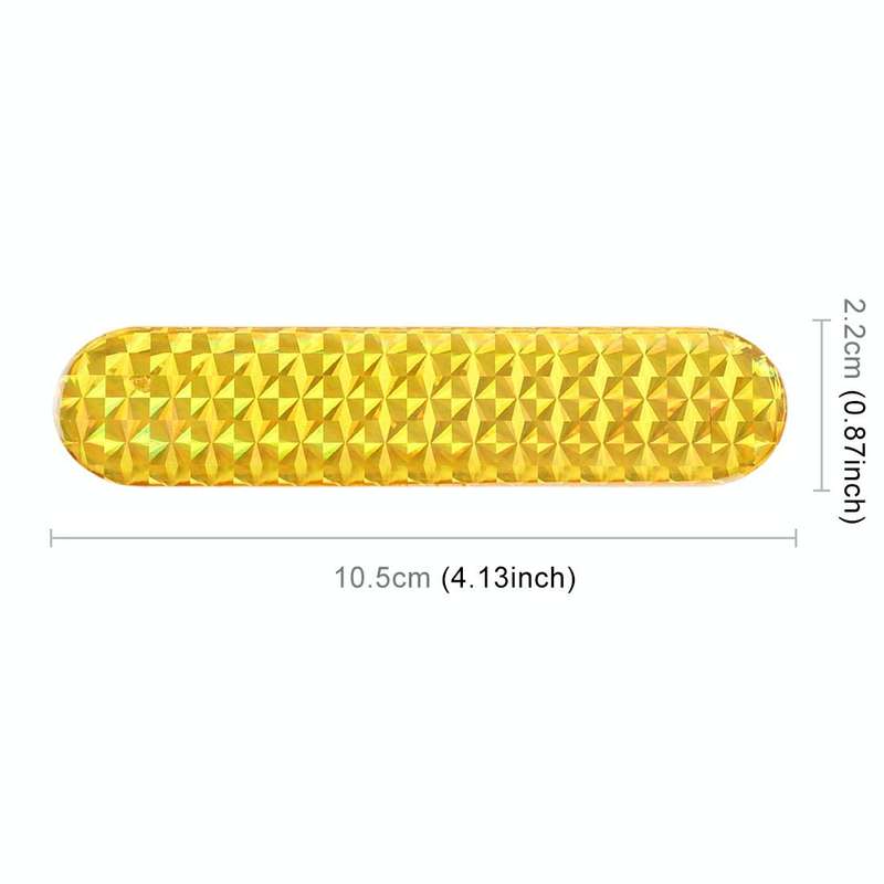2 PCS High-brightness Laser Reflective Strip Warning Tape Decal Car Reflective Stickers Safety Ma...
