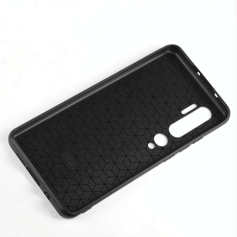 For Xiaomi Mi Note 10/Note10 Pro/CC9 Pro Shockproof Sewing Cow Pattern Skin PC + PU + TPU Case(Blue)