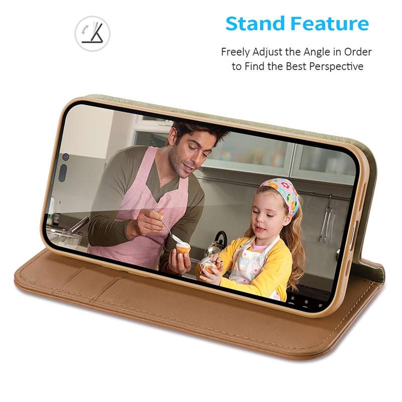 For iPhone 14 Pro Max DUX DUCIS Hivo Series Cowhide + PU + TPU Leather Case (Brown)