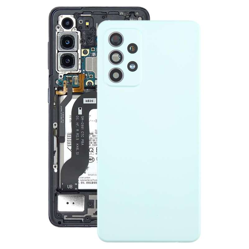 For Samsung Galaxy A52 5G / A52 4G Battery Back Cover with Camera Lens Cover(Green)