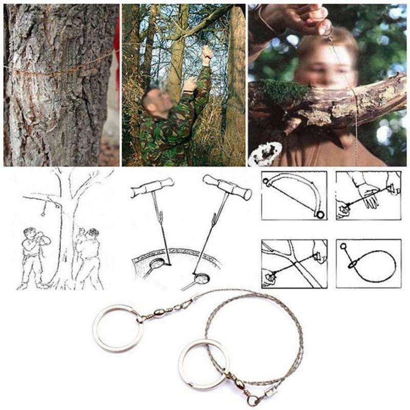 Portable Stainless Steel Wire Outdoor Survival Self Defense Chainsaws Hand Saw Fret Tool