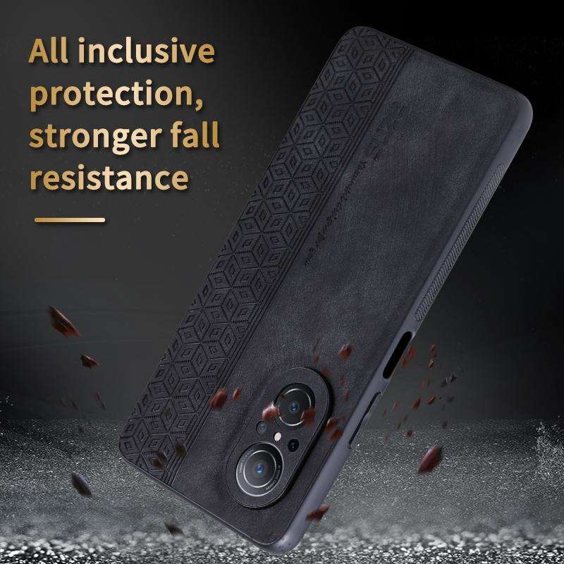 For Huawei nova 9 SE / Honor 50 SE AZNS 3D Embossed Skin Feel Phone Case(Black)