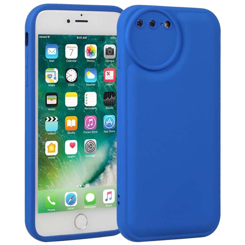 For iPhone 8 Plus / 7 Plus Liquid Airbag Decompression Phone Case(Blue)