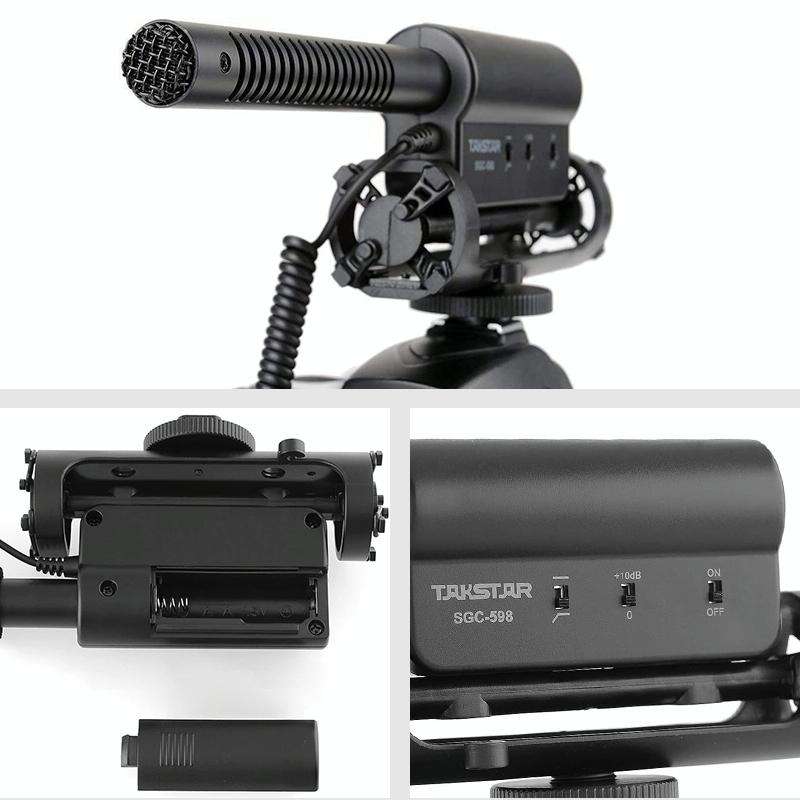 SGC-598 Condenser Recording Microphones Professional Photography Interview Dedicated Microphones ...