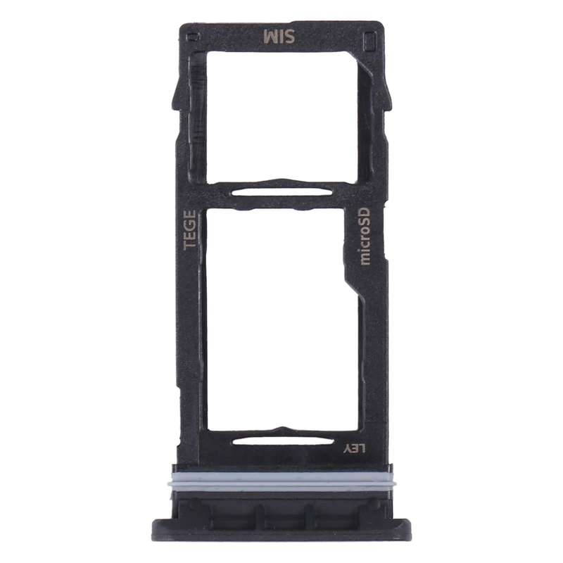 For Samsung Galaxy Tab Active3 8.0 SM-T570/T575 Original SIM Card Tray + Micro SD Card Tray (Black)