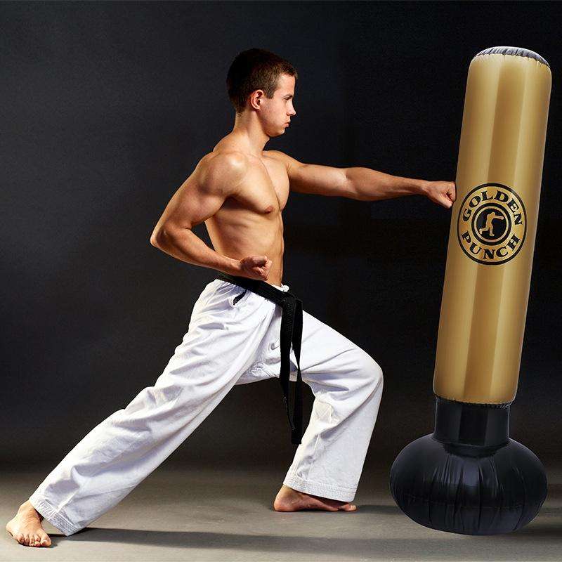 PVC Adult Children Thick Vertical Inflatable Punching Bag Tumbler Inflatable Boxing Column, Heigh...