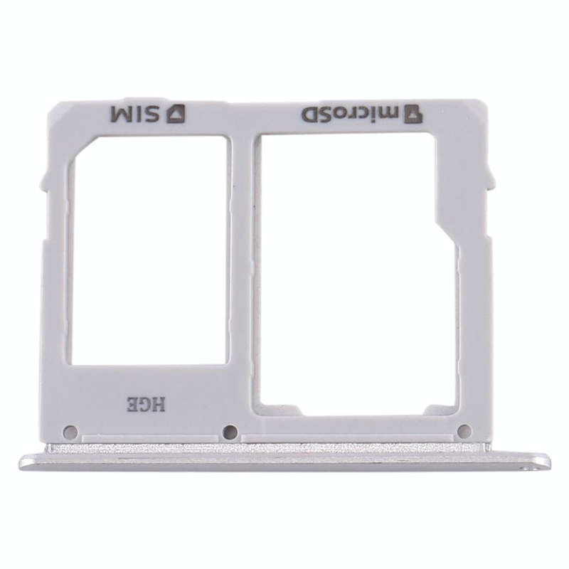 For Samsung Galaxy Tab S5e SM-T725 SIM Card Tray + Micro SD Card Tray (Silver)