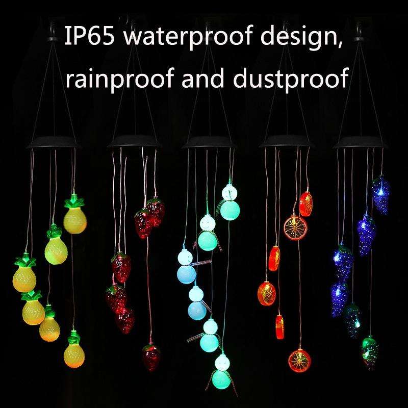 Solar Wind Chime Lamp Outdoor Balcony Decorative Landscape(G-004)