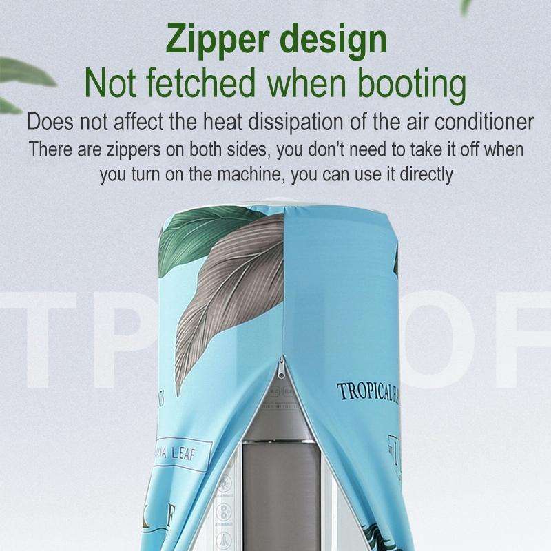 Elastic Cloth Cabinet Type Air Conditioner Dust Cover, Size:180 x 40cm(Peacock)