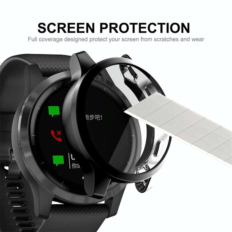 For Garmin Venu 2 45mm / Vivoactive 4 45mm ENKAY Hat-Prince Full Coverage Electroplate TPU Soft C...