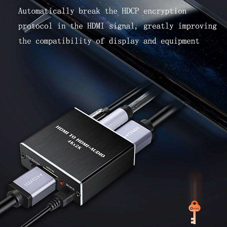 HDMI TO HDMI+AUDIO Audio Separator(Black)