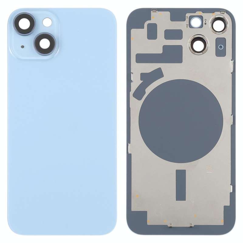 For iPhone 14 Plus Back Housing Cover with Camera Lens(Blue)
