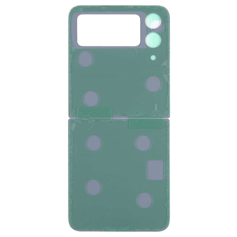 For Samsung Galaxy Z Flip4 SM-F721B Battery Back Cover with Camera Lens Cover(Purple)