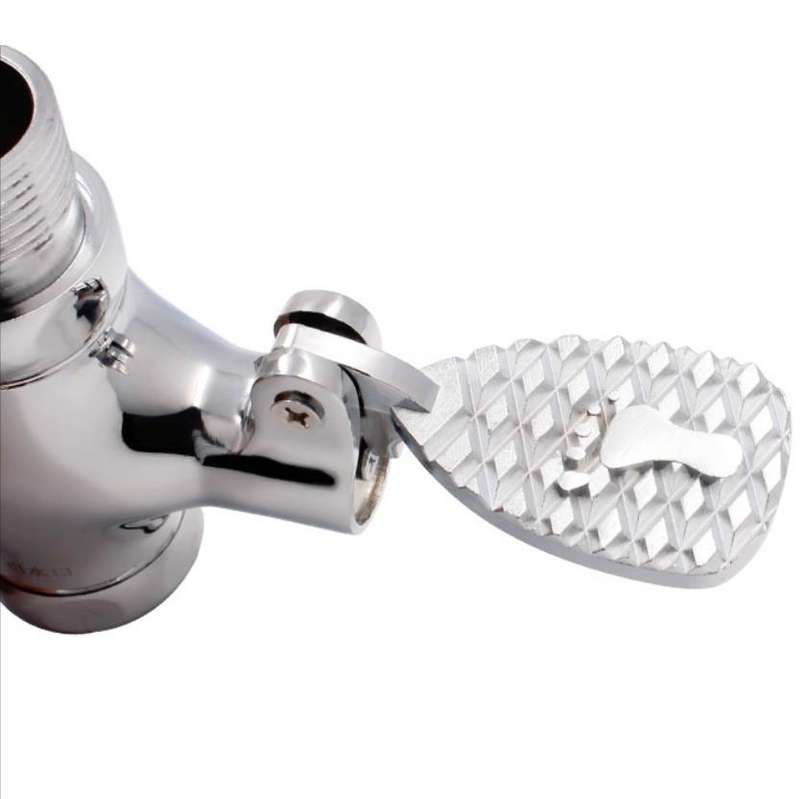 1 Inch Stool Flushing Valve Foot Pedal Urinal Delay Valve Squatting Toilet Flushing Valve, Style:...