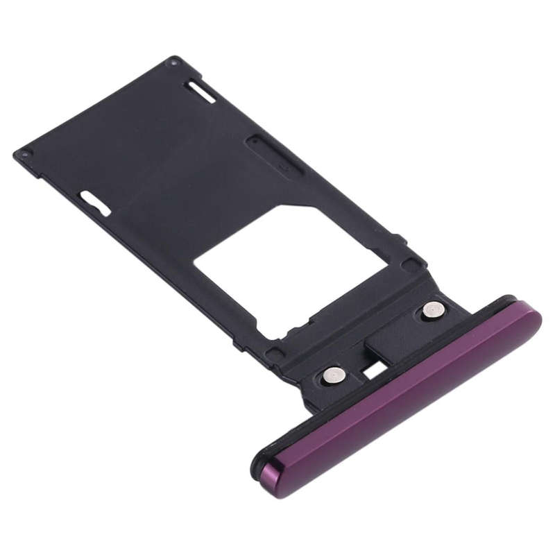 SIM Card Tray + Micro SD Card Tray for Sony Xperia XZ3(Purple)