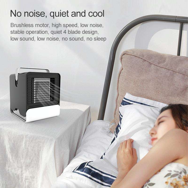 Spades A New Negative ion Air Conditioning Fan Household Humidification Air Cooler(Black)