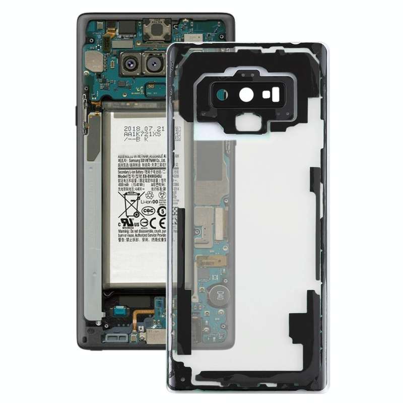 For Samsung Galaxy Note9 / N960D N960F Transparent Battery Back Cover with Camera Lens Cover (Tra...