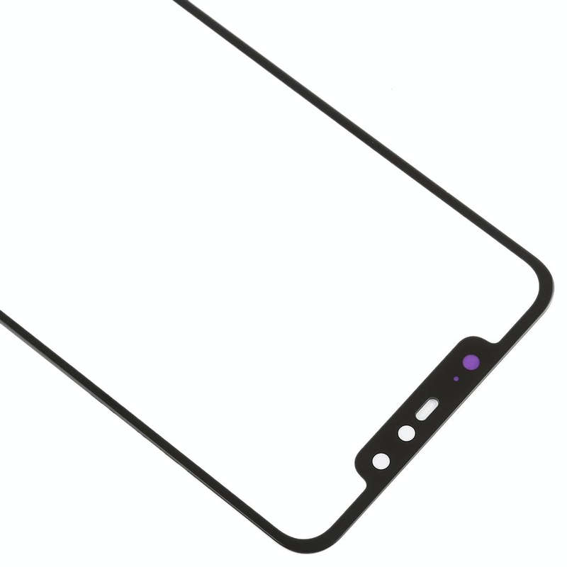 Front Screen Outer Glass Lens for Xiaomi Redmi Note 6 Pro(Black)