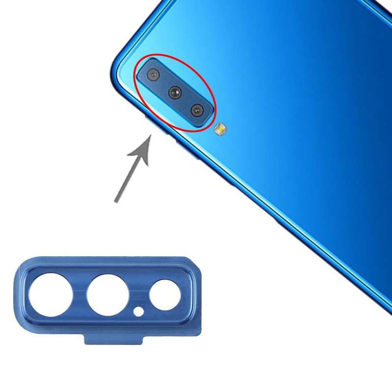 For Galaxy A7 (2018) A750F/DS 10pcs Camera Lens Cover (Blue)