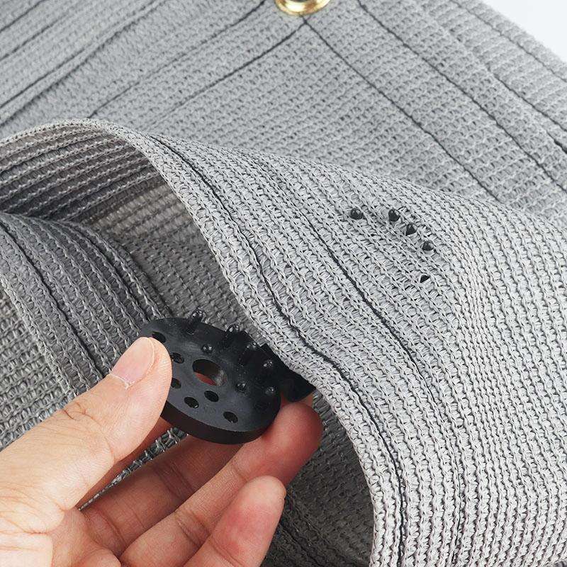 Sunshade Net Clip Garden Greenhouse Netting Shade Cloth Fastener(Black)