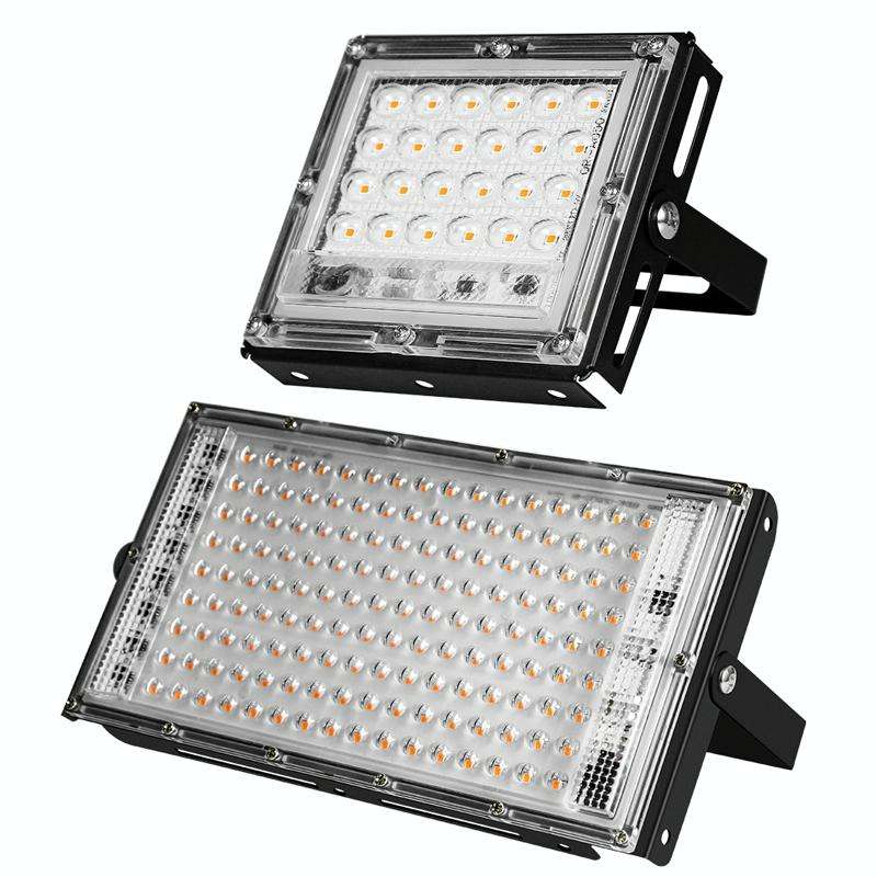 LED Plant Light Full Spectroscopy Waterproof Growth Lamp UK Plug 24 Beads 25W